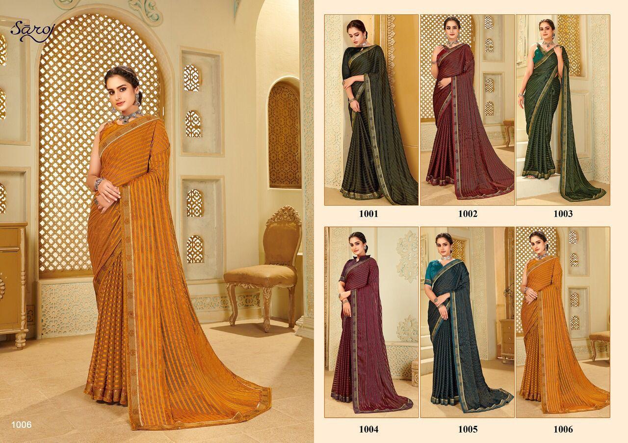 Varuni Mintorsi Georgette Designer Saree Catalogue Set