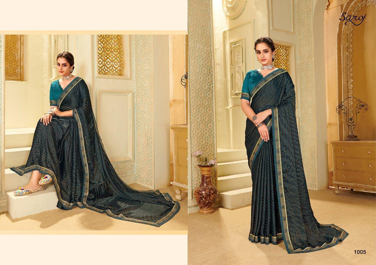 Varuni Mintorsi Georgette Designer Saree Catalogue Set