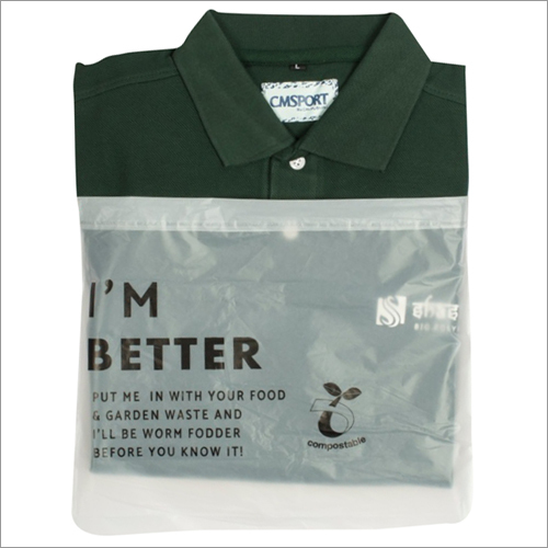 Compostable Garment Packaging Bag By SHASHWAT BIO-POLYPLAST LLP
