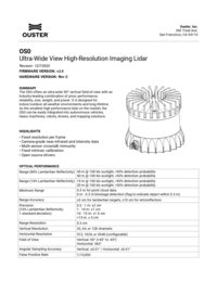 Ouster sensor