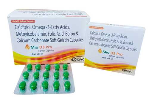 Calcitriol Omega-3-Fatty Acid Folic Acid Boron and Calcium Softgel Capsules