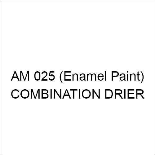 Am 025 Enamel Paint Combination Drier Application: Industrial
