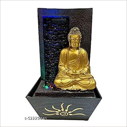 Indoor Golden Buddha Water Fountain