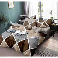 Check Printed Bed Sheet Set