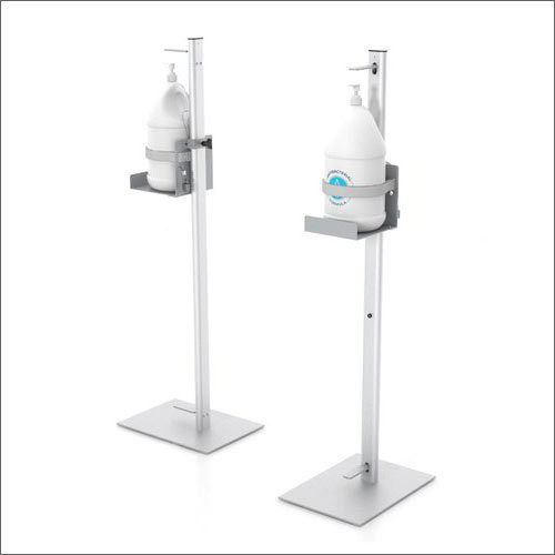 Silver 4 Feet Foot Operated Hand Sanitizer Dispenser