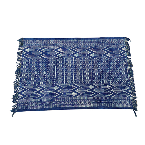 Different Colors Available Hand Block Indigo Cotton Rug