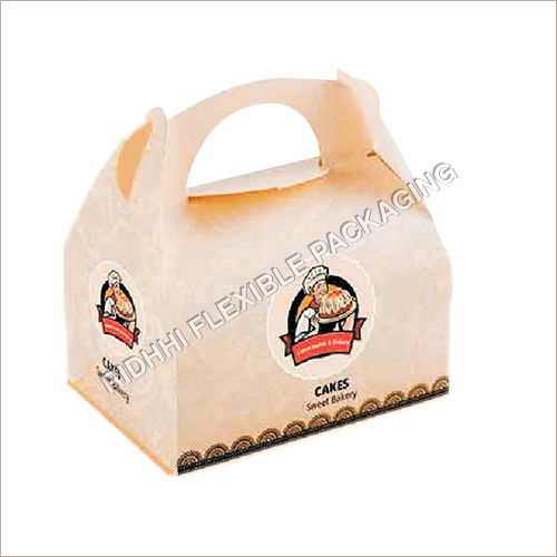 Paper 4X4X6 Inch Burger Box With Handle