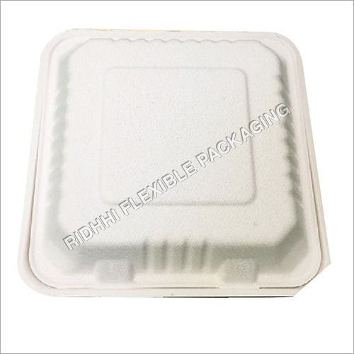 White Bagasse Container Bowl