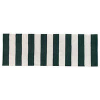 Black Stripes Cotton Yoga Mat