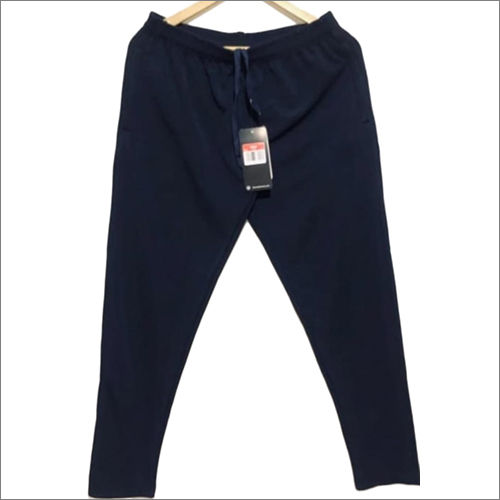 Cotton Mens Black Track Pant