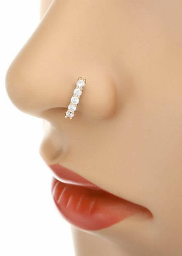 Real Diamond Bali Style Nose Pin