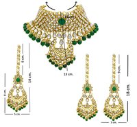Jewellery Sets of women gold plated kundan wedding bridal necklace Set