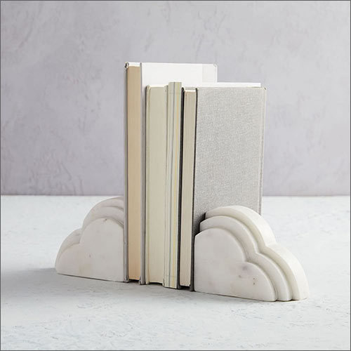 Handcrafted Marble Bookends Use: Home Decoration
