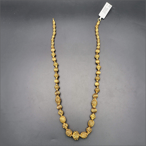 Gold Bead Designer Pendant By ZAIKEN ANTIQUE JEWELLERY