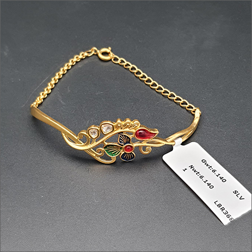 Gold Designer Bracelet By ZAIKEN ANTIQUE JEWELLERY