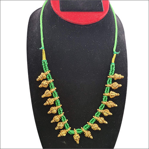 Gold Green Dori Necklace