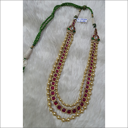 Gold Kundan Long Necklace