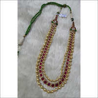 Gold Kundan Necklace And Set