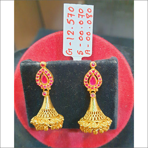 Ladies Gold Modern Jhumka