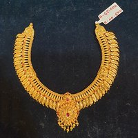Ladies Gold Modern Necklace