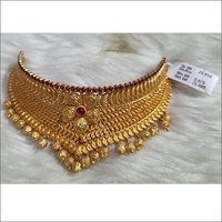 Ladies Gold Modern Necklace