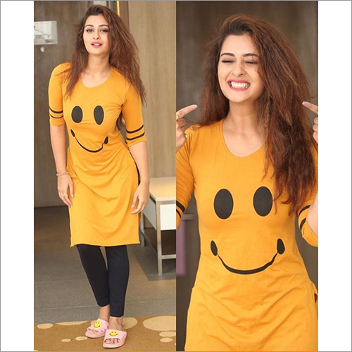 Washable Ladies Smiley Kurtis