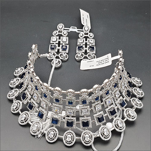 Designer Silver Necklace Set