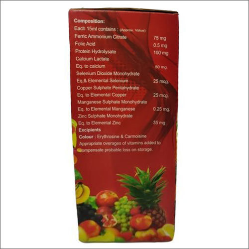 Protein Iron Folic Acid Multimineral Syrup