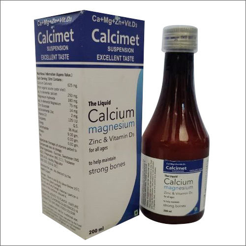 200ml Calcium Magnesium Zinc Vitamin D3 Syrup