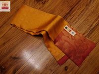 Kanjivaram Pure Silk Saree Yellow With Red