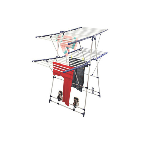 Ss Cloth Drying Stand Size: 132 X 64 X 14 Cm