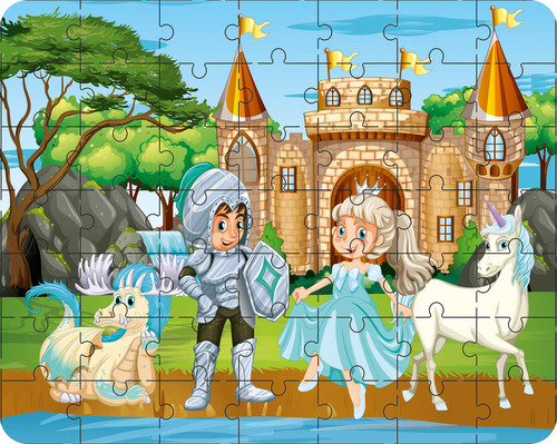 TAM AND NIKI Unicorn Princess Jigsaw Puzzle