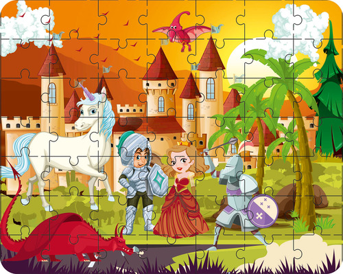 TAM AND NIKI Unicorn Palace Jigsaw Puzzle