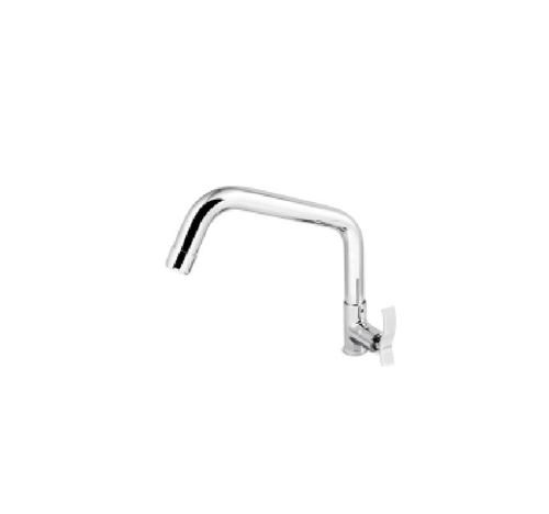sink cock with swinging extended spout
