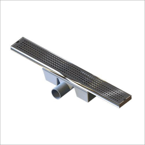 P Trap Shower Drain - Color: Black