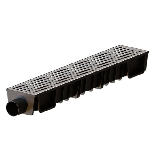 PVC Channel Drain With SS Grating Checks