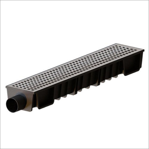 Pvc Channel Drain With Ss Grating Slot Size: 1200X180Mm