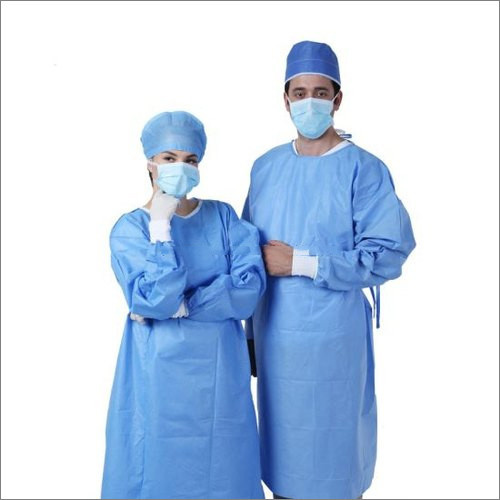 Blue Oddy 100X135Cm Medical Reinforced Gown