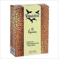 100ml Metallic Perfume Packaging Boxes - Recycled Paperboard, 6x3x3 Inch Rectangular Shape, Multi Color, Biodegradable, Perforated Finish, Litho Laminated