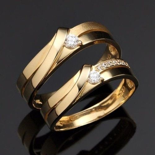 Real Diamond Couple Ring