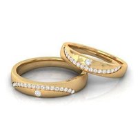 Simple And Elegant Real Diamond Couple Ring