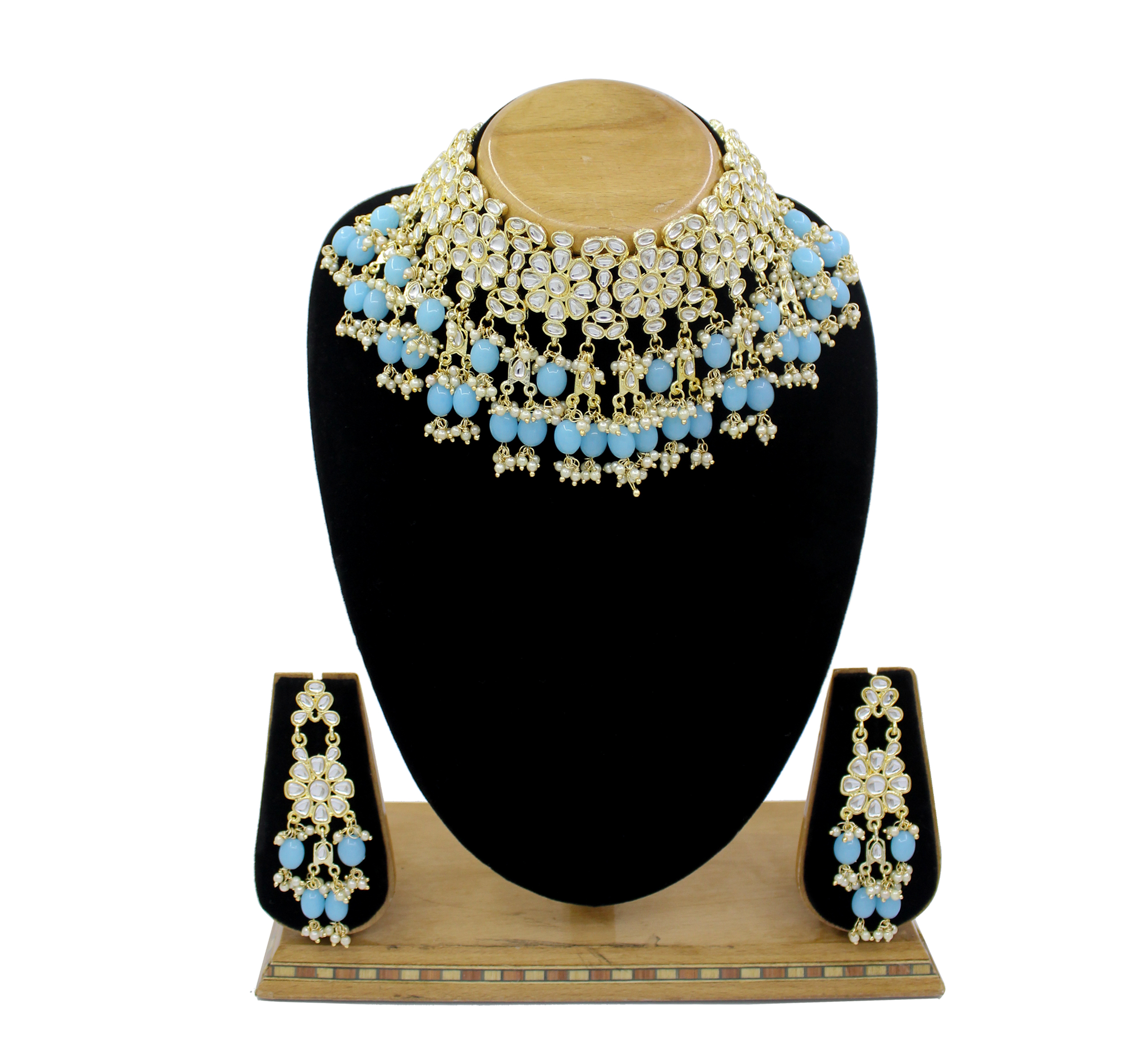 New Collection Kundan Pearl Choker Jewellery Set For Women