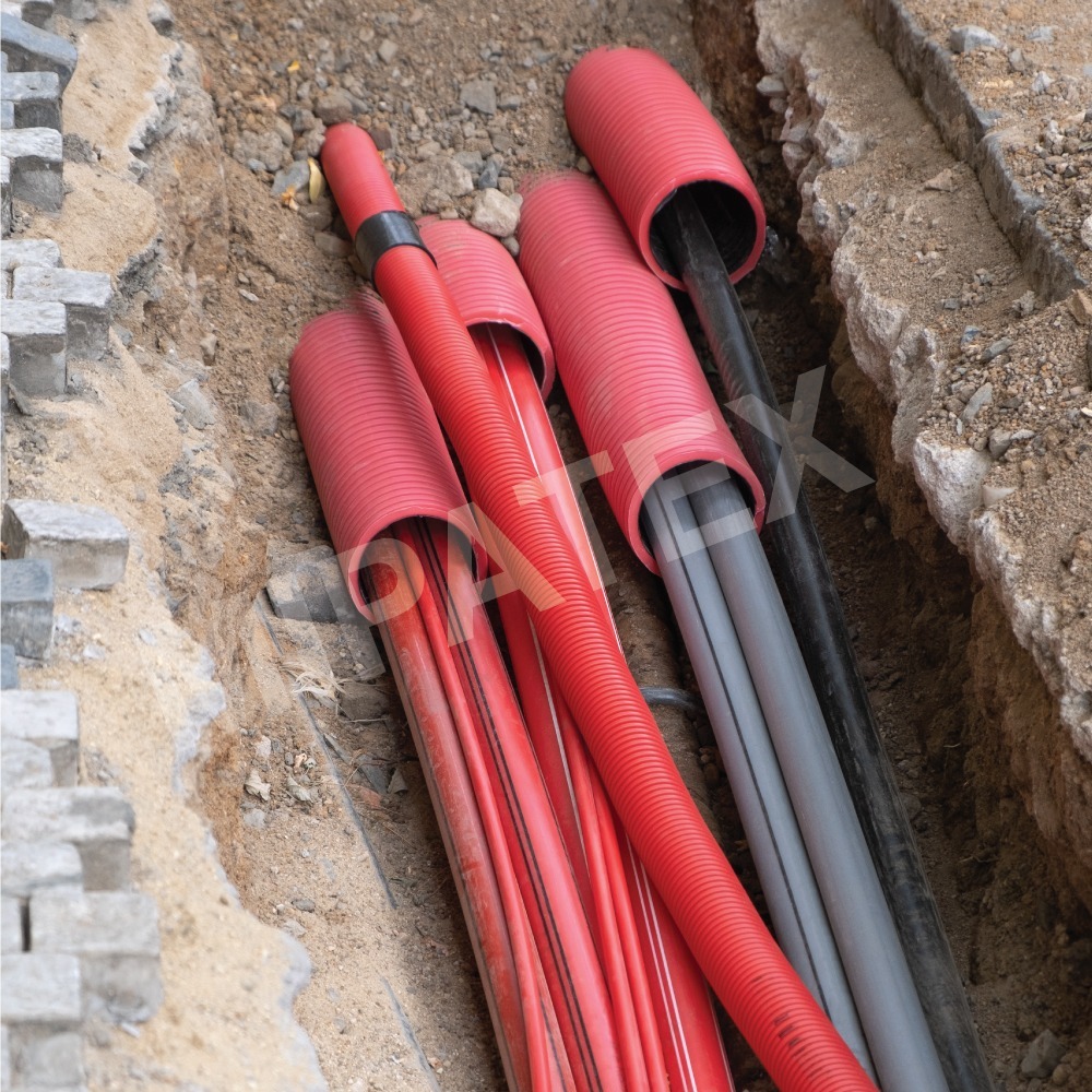DWC Pipe 32/40mm HDPE Double Wall Corrugated Pipe Cable Ducting Electrical Conduits