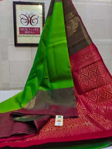 Kanjivaram Pure Silk Saree Handloom Soft Silk Gold Jarie