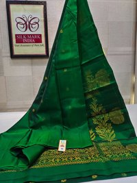 Kanjivaram Pure Silk Saree Handloom Soft Silk Gold Jarie