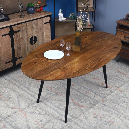 Oval Shaped Dining Table