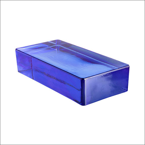 Solid Blue Glass Brick