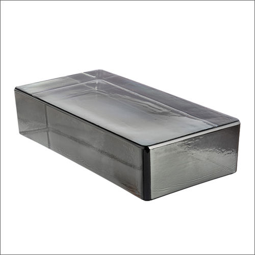 Solid Grey Glass Brick