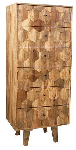 Mango wood chest of drawers