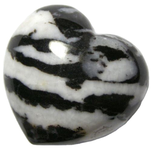 Zebra Black and White Heart